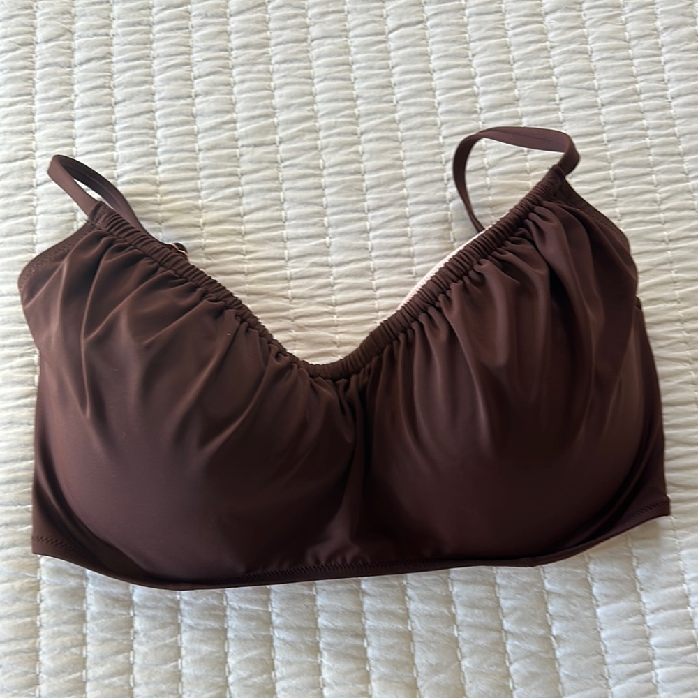 Brown Women's bikini top